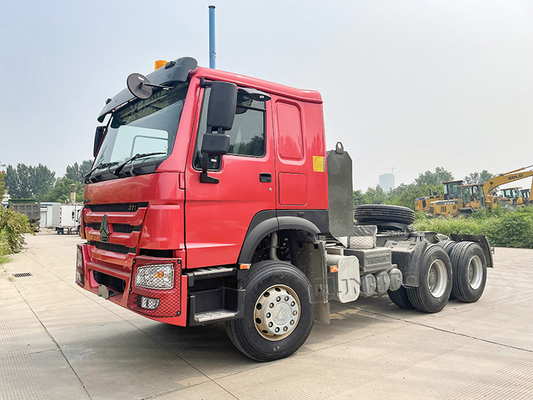 3.5 인치 Euro2 Sinotruk Howo 6x4 371 10 휠 트랙터 헤드