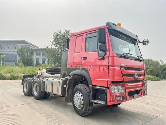 3.5 인치 Euro2 Sinotruk Howo 6x4 371 10 휠 트랙터 헤드
