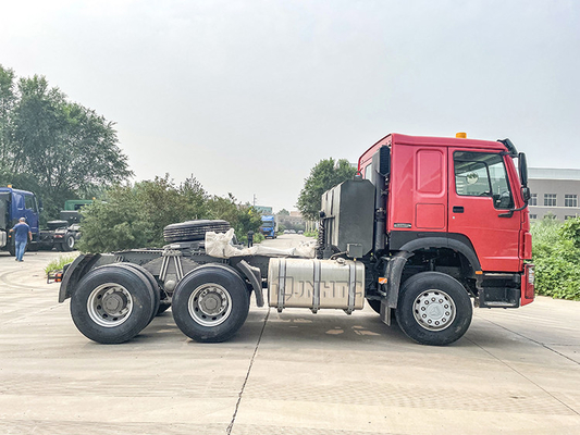 6x4 3.5 인치 Euro2 Sinotruk Howo 371 트랙터 트럭 10 바퀴 헤드 트랙터