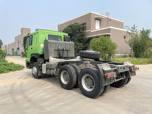 Euro2 LHD Sinotruk Howo 10 바퀴 371 마력 트랙터 트레일러 트럭 50 톤