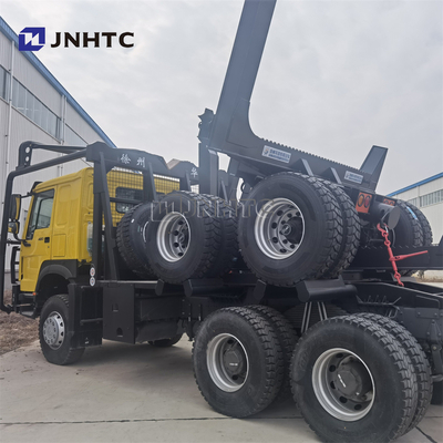6x4 원동력 트럭 디젤 연료 종류를 운반하는 나무로 된 로그
