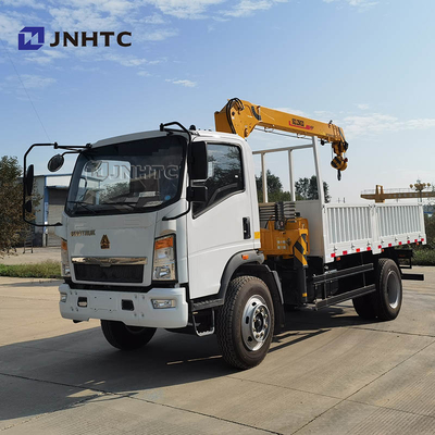 3.2t 크레인과 시노트루크 호워 호만 6 바퀴 4x2 측면내림판 화물 트럭