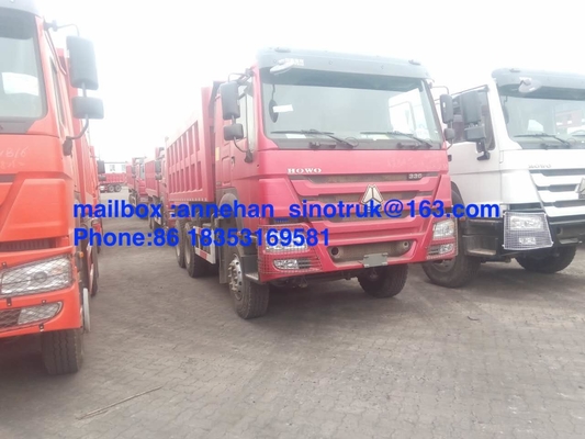 40T 짐을 위한 이디오피아 336hp 6x4 18m3 Sinotruk 덤프 트럭은 Capaicty 10 선회합니다